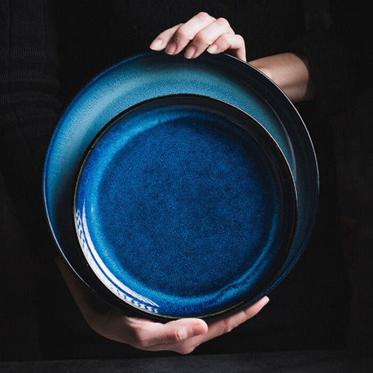 Assiette à dîner "Oceano" Bleu Profond