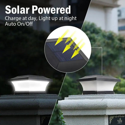 Floroux Short Light | Lampe à colonne solaire pour l'extérieur