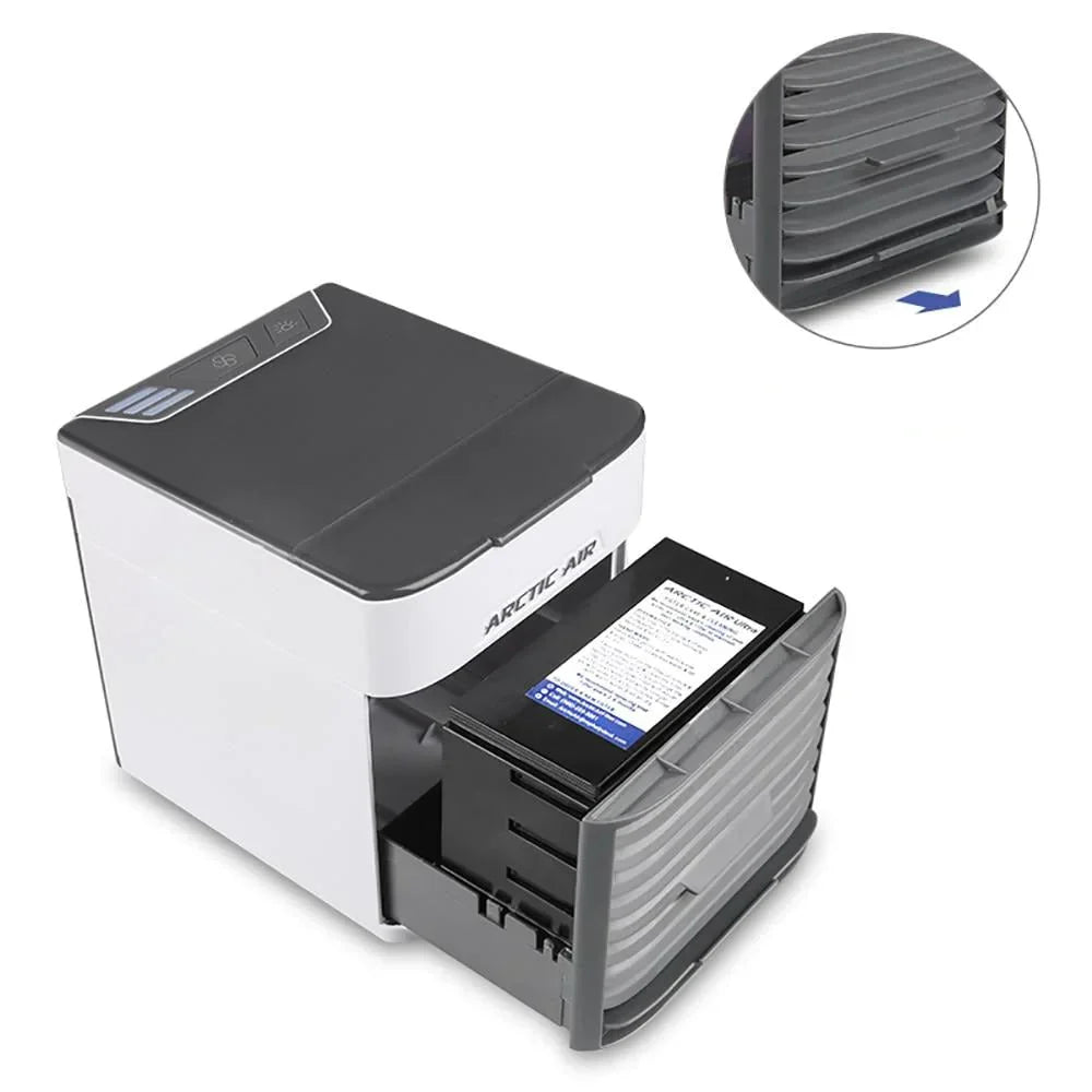 Climatiseur Mini Portable - Refroidir, Humidificateur et Purifier l'Air à Domicile ou au Bureau