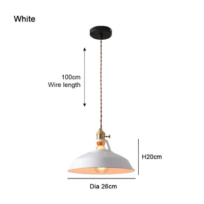 Floroux | BarnFlare Plafonniers - Lampe Pendante LED Macaron Industrielle Colorée