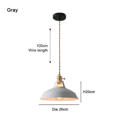 Floroux | BarnFlare Plafonniers - Lampe Pendante LED Macaron Industrielle Colorée
