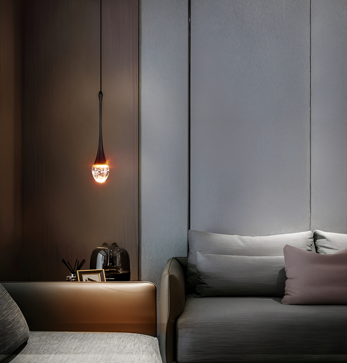 Floroux - Luminaire suspendu élégant en verre de haute qualité pour des espaces accueillants