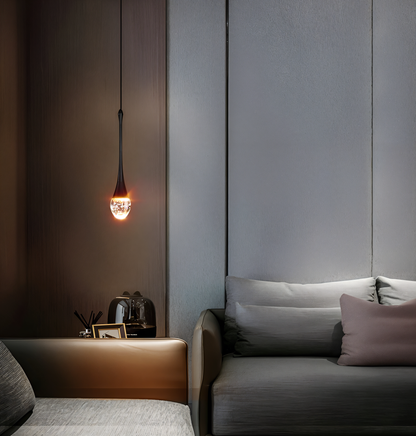 Floroux - Suspension élégante en verre de haute qualité pour des espaces accueillants