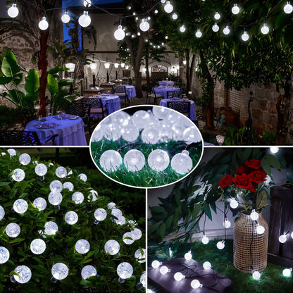 BubbleOrb - Lumières à guirlande solaires pour l'extérieur