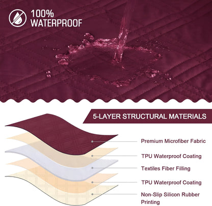 CozyShield - Housse de canapé inclinable antidérapante Plaid pour une protection totale