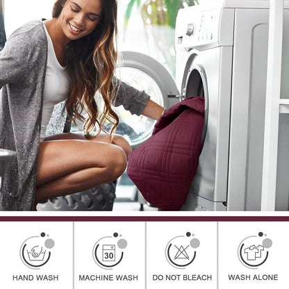 CozyShield - Housse de canapé inclinable antidérapante Plaid pour une protection totale