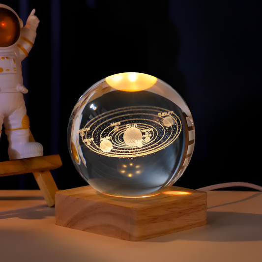 Kristal boule LED 3D