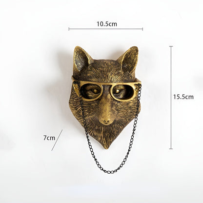 Floroux Crochet Wall Head | Multifunctional Wall Storage and Decoration | Animal Head Design