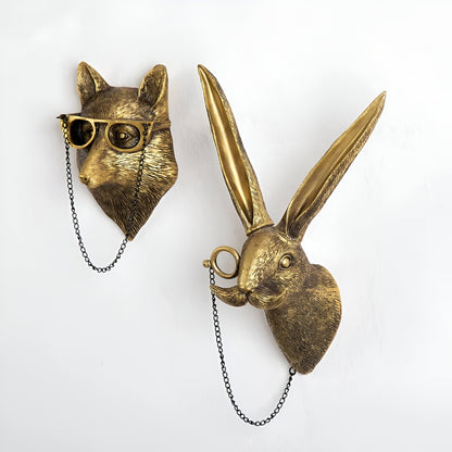Floroux Crochet Wall Head | Multifunctional Wall Storage and Decoration | Animal Head Design