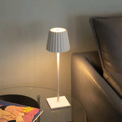 Floroux - Lampe de table LED sans fil, rechargeable et étanche avec commande tactile