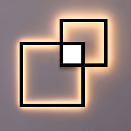 Floroux - Applique murale carrée LED élégante pour les espaces de vie modernes