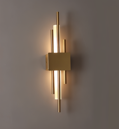 Floroux d'Or - Applique murale élégante au design luxueux or-noir