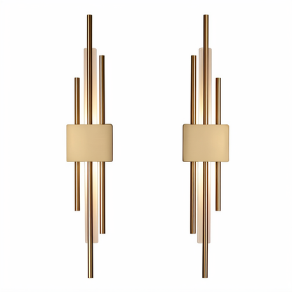 Floroux d'Or - Applique élégante au design luxueux doré-noir