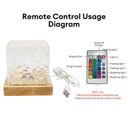 Projecteur de vagues d'eau – Lumière – Éclairage d'ambiance – Effet lever de soleil