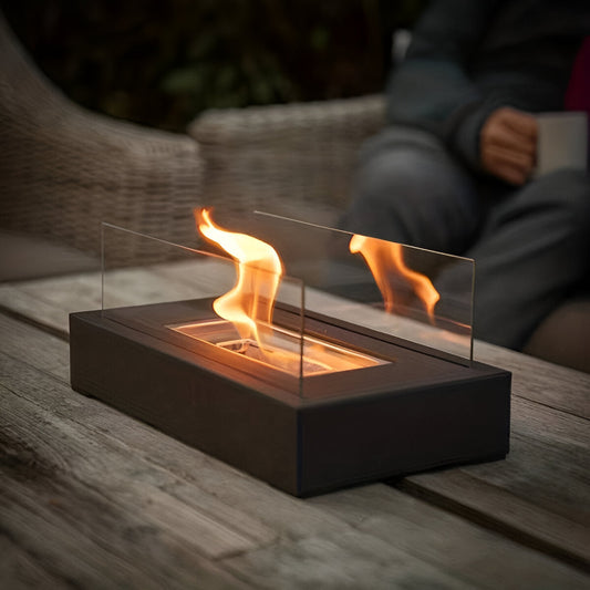 Lampe inspirée de cheminée de table