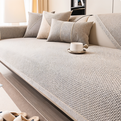 Floroux - Housse de canapé protection anti-glisse pour canapé et sofa