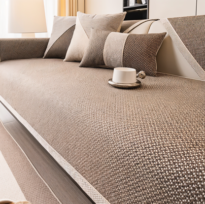 Floroux - Housse de canapé protection anti-glisse pour canapé et sofa