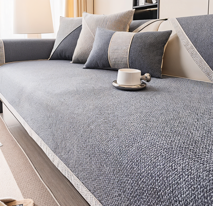 Floroux - Housse de canapé protection anti-glisse pour canapé et sofa