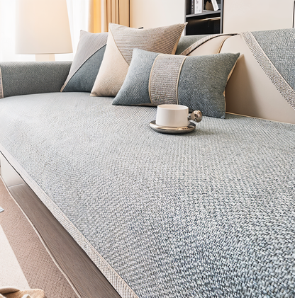 Floroux - Housse de canapé protection anti-glisse pour canapé et sofa