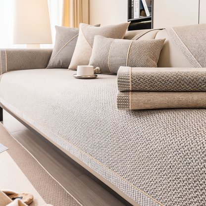 Floroux - Housse de canapé protection anti-glisse pour canapé et sofa