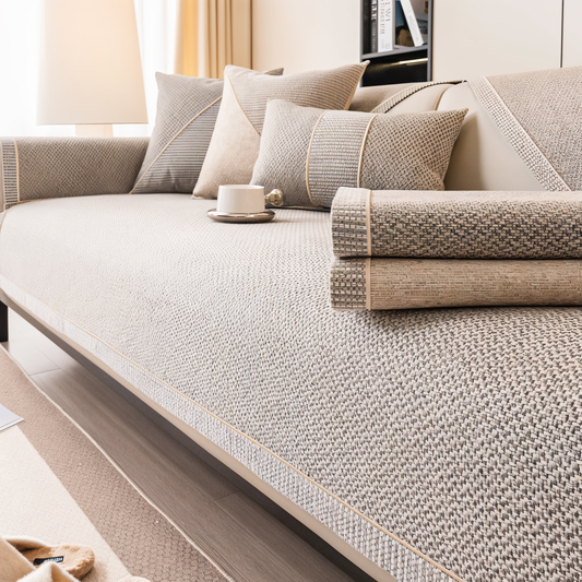 Floroux - Housse de canapé protection anti-glisse pour canapé et sofa