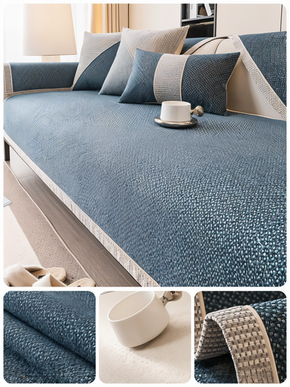 Floroux - Housse de canapé protection anti-glisse pour canapé et sofa