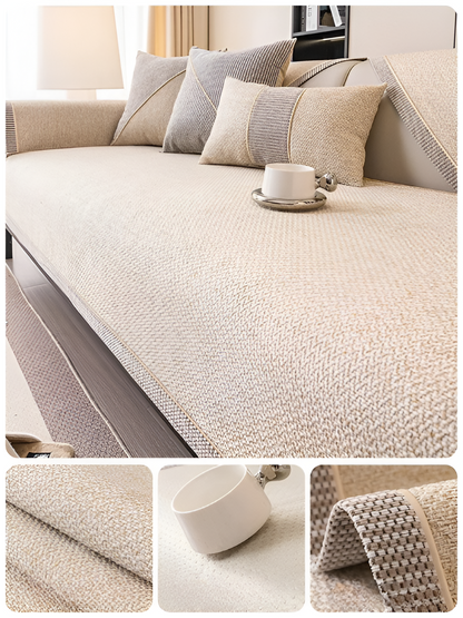 Floroux - Housse de canapé protection anti-glisse pour canapé et sofa