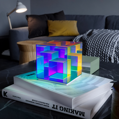 Floroux Cube LED Lamp | Lampe Cube Futuriste pour la Maison