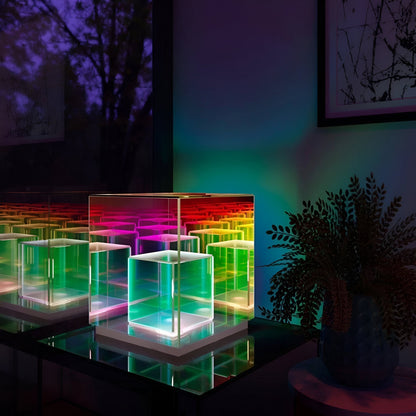 Floroux Cube LED Lamp | Lampe Cube Futuriste pour la Maison
