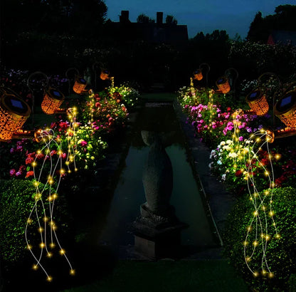 Floroux | Lumières Extérieures Creusées - Arrosoir Solaire avec Éclairage