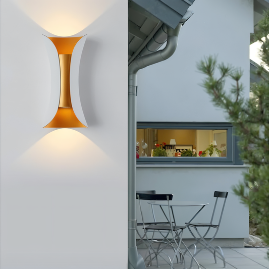 Floroux - Douce lumière murale LED élégante avec double émission lumineuse pour les espaces extérieurs