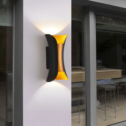 Floroux - Douce lumière murale LED élégante avec double émission lumineuse pour les espaces extérieurs
