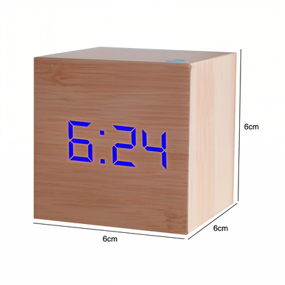 Floroux | Montre en bois LED numérique élégante