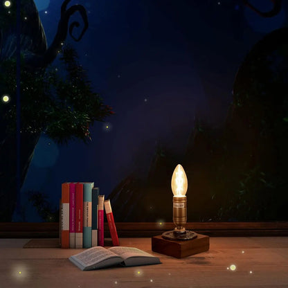 Floroux - Lampe de table en bois