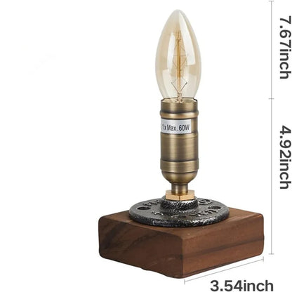 Floroux - Lampe de table en bois