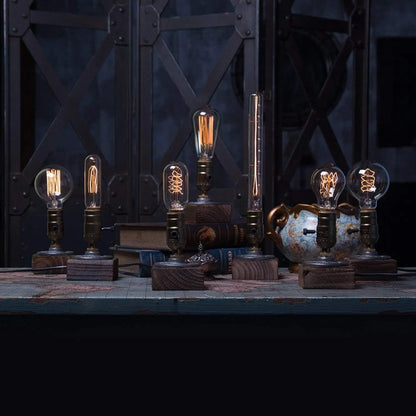 Floroux - Lampe de table en bois