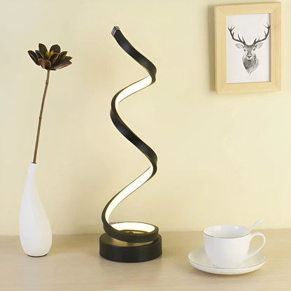 Lampe de bureau LED Spiral Glow élégante – Économe en énergie, durable et design respectueux des yeux