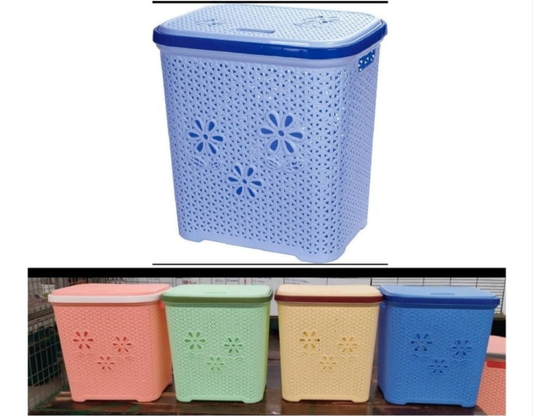 Panier à linge avec couvercle carré