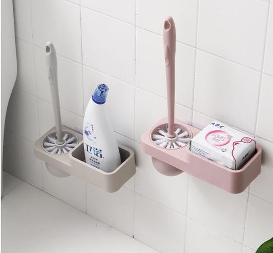 Brosse de toilette et support