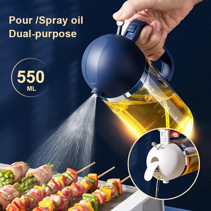 Distributeur d'huile de cuisine à double usage 550Ml