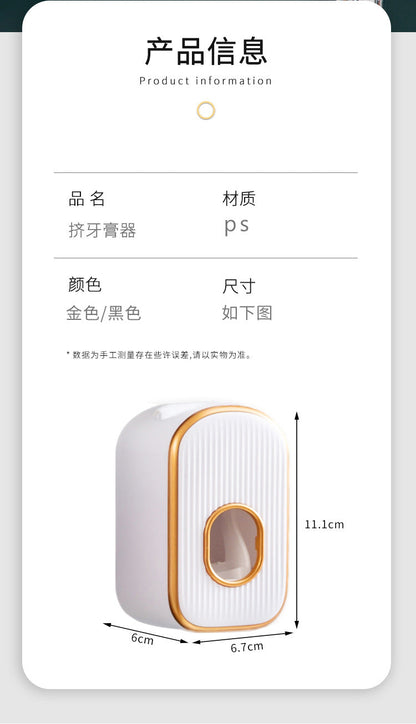 Squeezer de dentifrice/Distributeur de dentifrice
