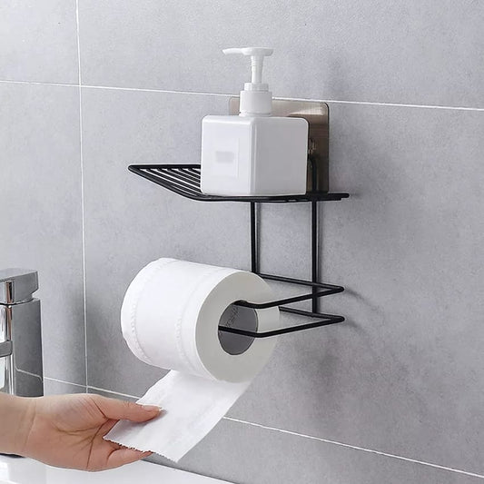 Porte-serviette/porte-savon double multitâche