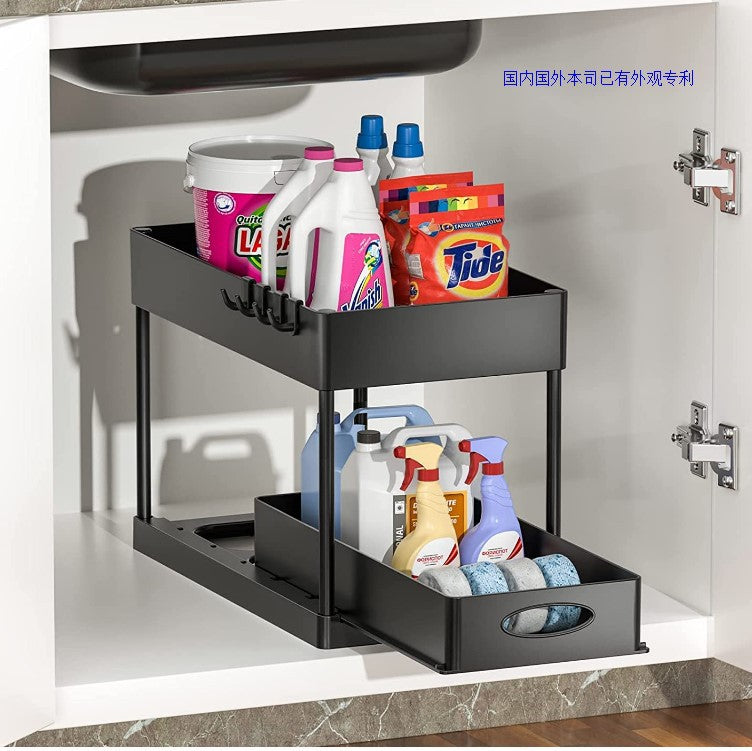 Sous l'évier organisateur organisateur de salle de bain