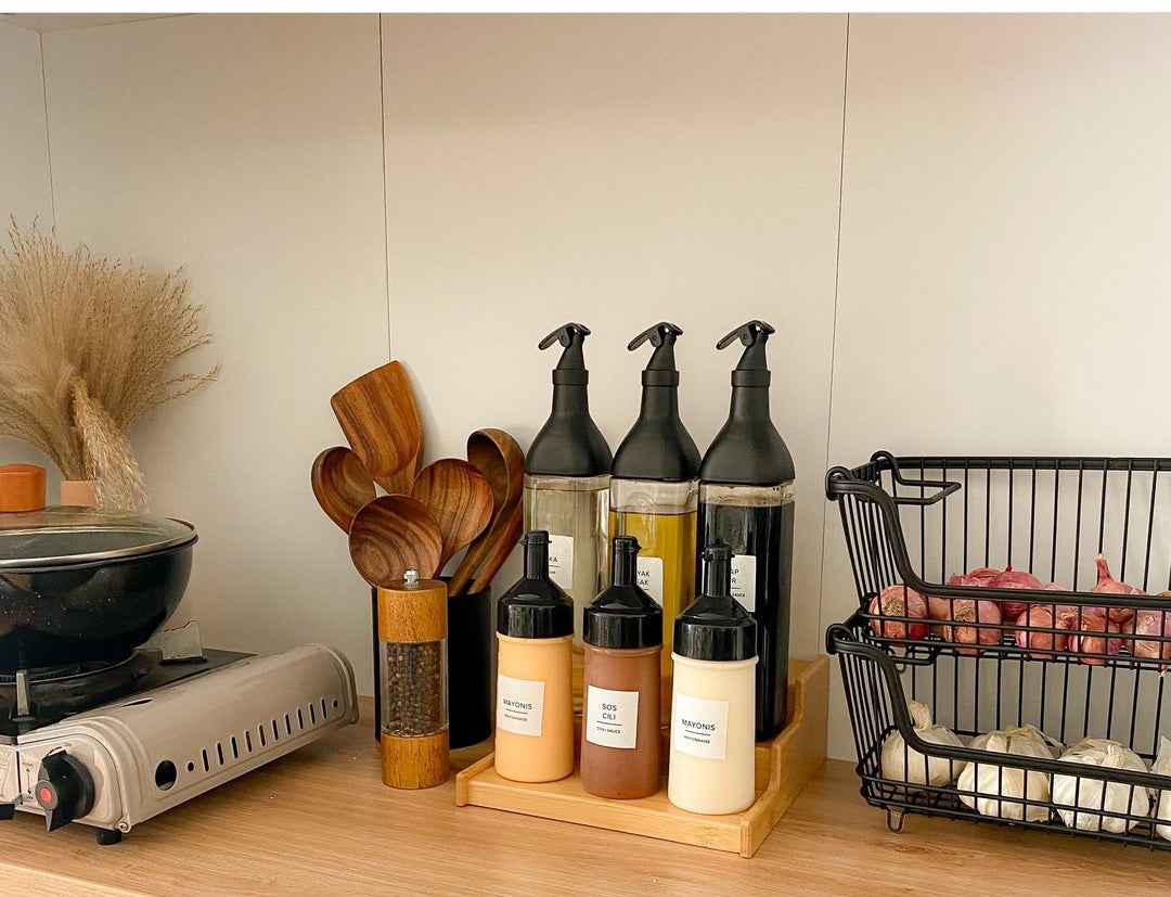 Distributeur d'huile/de vinaigre étanche à la cuisine