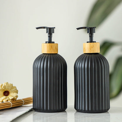 Bouteille de lotion en verre savon