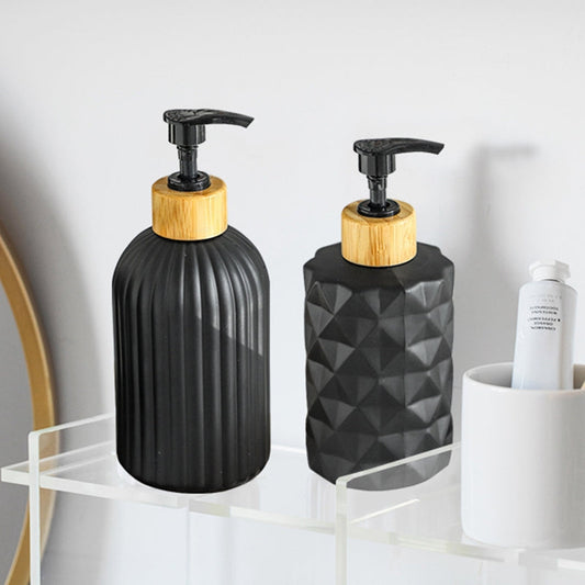 Bouteille de lotion en verre savon