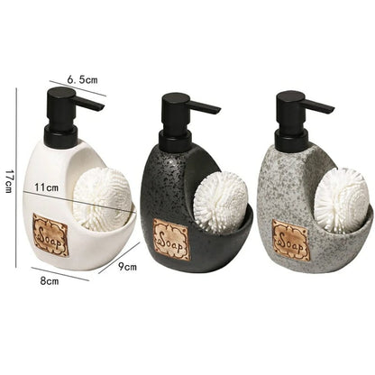 Bouteille de distributeur de shampooing en céramique de 450 ml Bouteille de lotion