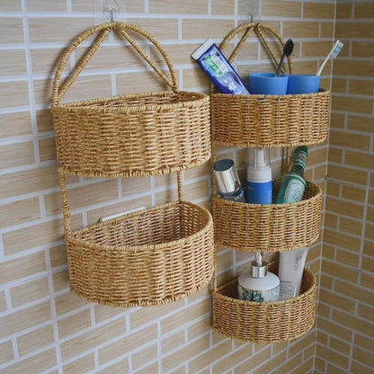 Caddy de douche tissé à la main 3 couches