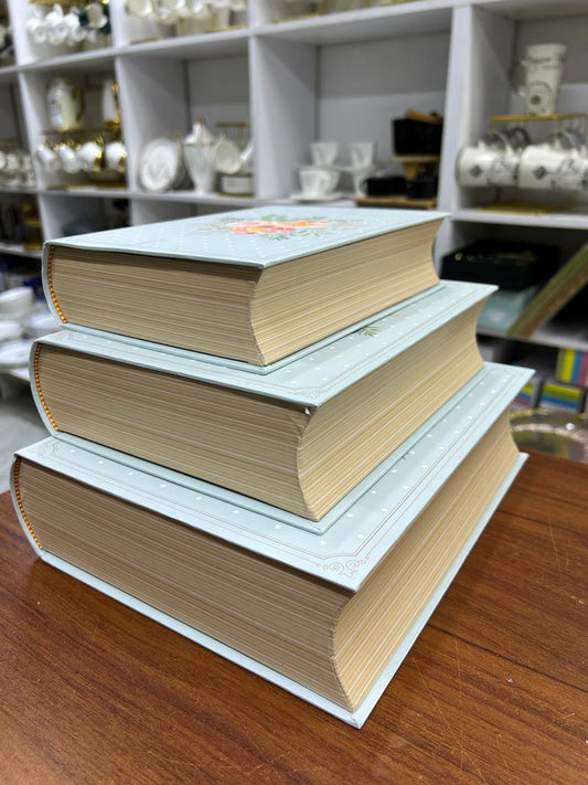 3 en 1 Livres Décoratifs avec Rangement