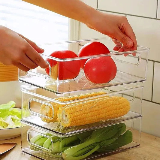 Organisateur de rangement en acrylique pour réfrigérateur
